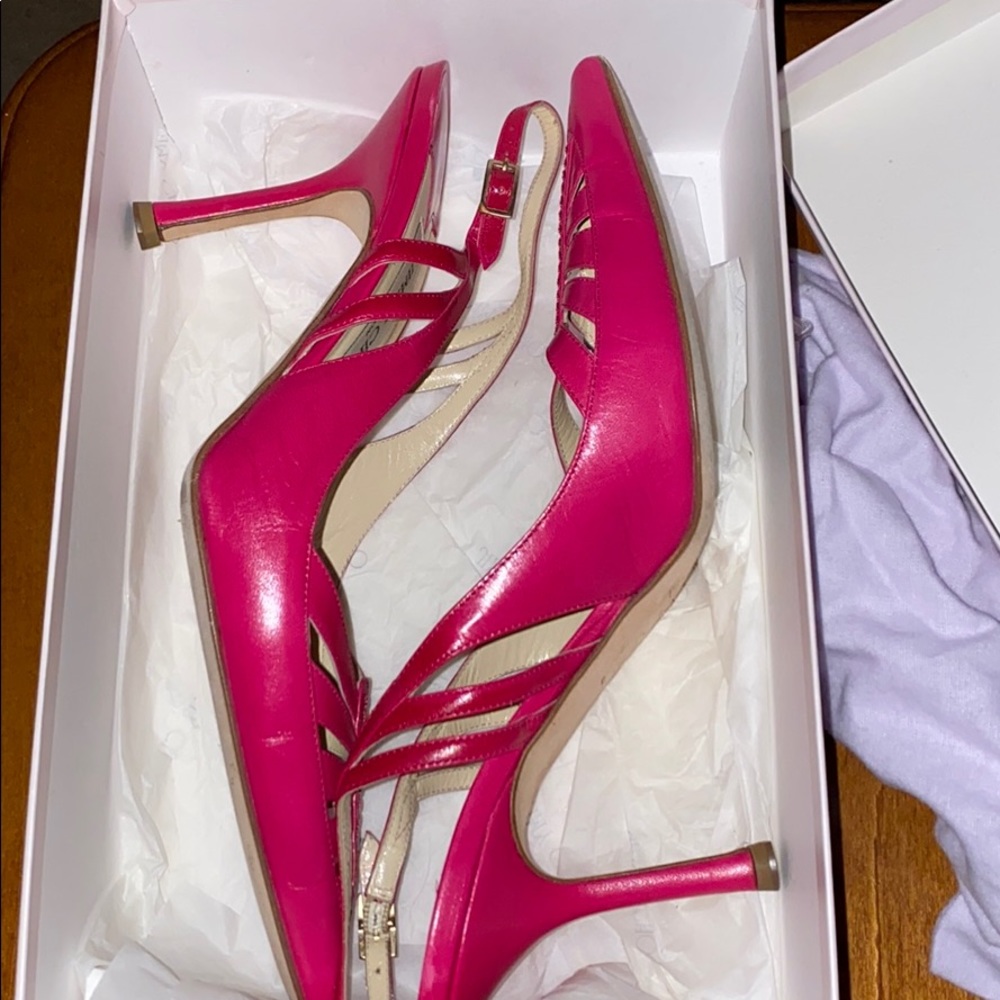 Jimmy Choo Fuchsia Strappy Sandals